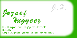 jozsef hugyecz business card